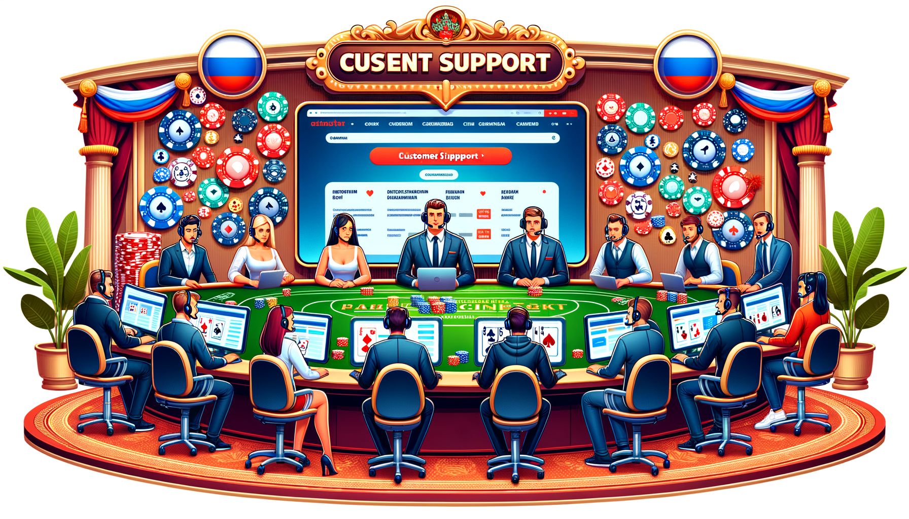 Поддержка клиентов службы поддержки